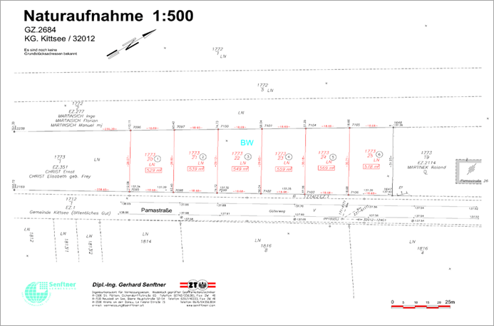 Beispiel eines Teilungsplans